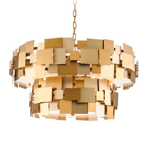 Люстра Gold Plate Chandelier 8 Люстра Gold Plate Chandelier 8 в Костроме | Loft Concept