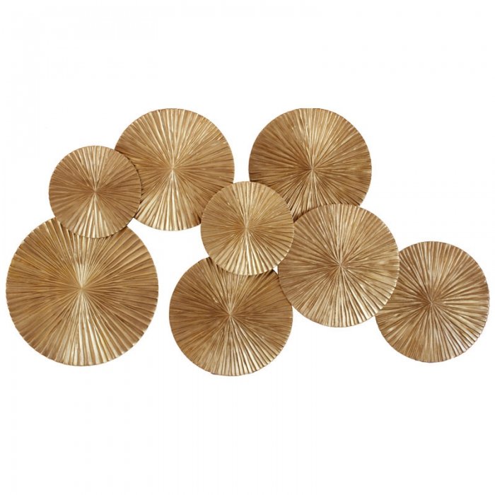 Арт-объект Apollo Gold Wall Plaque Disc Золотой Арт-объект Apollo Gold Wall Plaque Disc Золотой в Костроме | Loft Concept