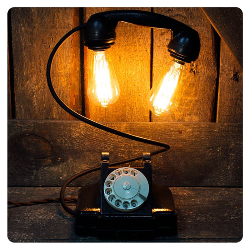 Настольная лампа Soviet Telephone II Черный Настольная лампа Soviet Telephone II Черный в Костроме | Loft Concept