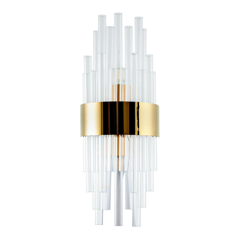Бра на 2 лампы Flutes Gold Золотой Бра на 2 лампы Flutes Gold Золотой в Костроме | Loft Concept