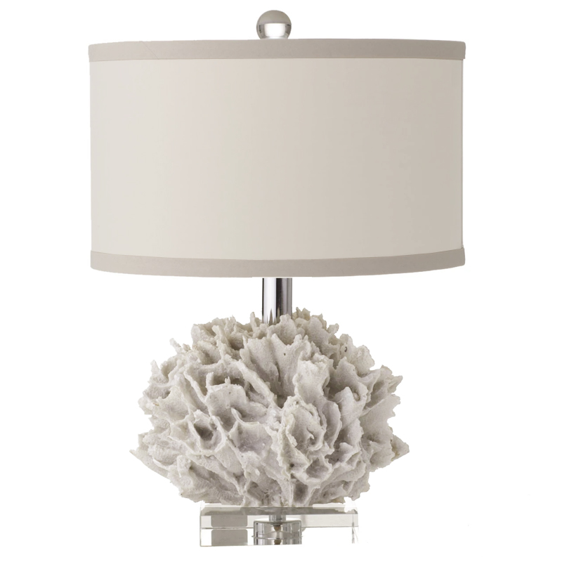 Настольная лампа Yvette Coral Table lamp Белый ivory ( слоновая кость ) в Костроме | Loft Concept 