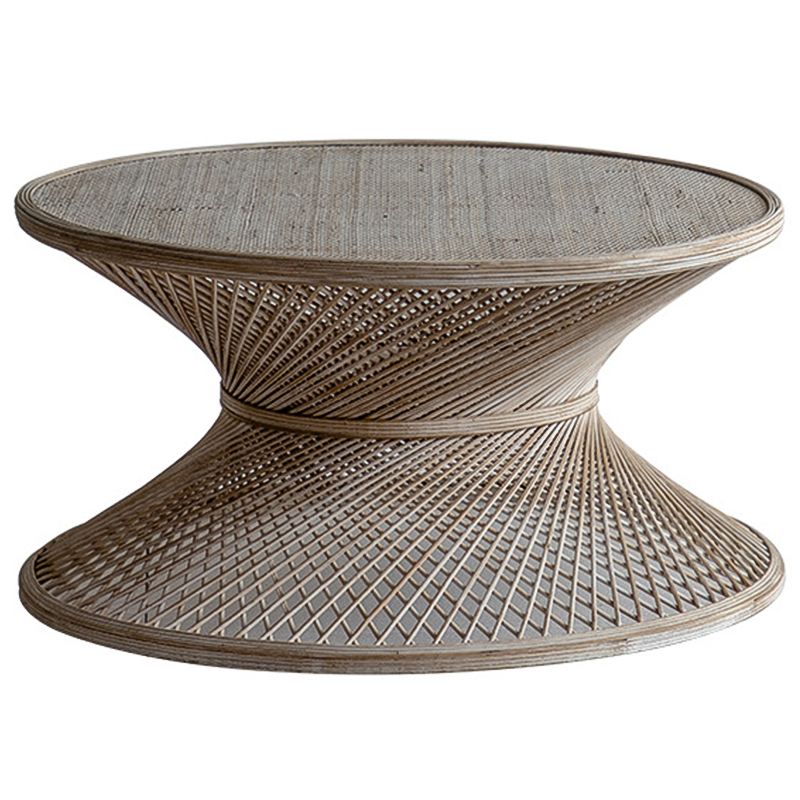 Кофейный стол Zaire Wicker Coffee Table Light Древесина Кофейный стол Zaire Wicker Coffee Table Light Древесина в Костроме | Loft Concept