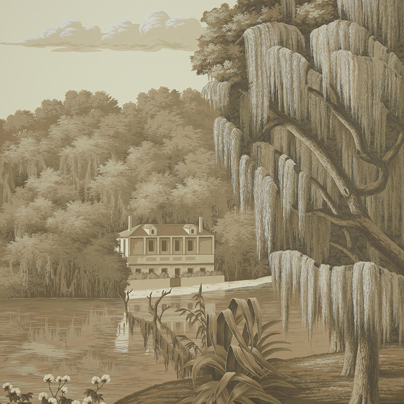Обои ручная роспись North American River Views Sepia on scenic paper Обои ручная роспись North American River Views Sepia on scenic paper в Костроме | Loft Concept