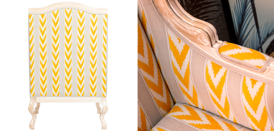 Кресло Ikat Pattern с желтым узором Кресло Ikat Pattern с желтым узором - Loft-Concept в Костроме