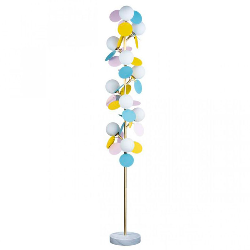 Торшер MATISSE Floor Lamp multicolor Мульти Золотой Белый Торшер MATISSE Floor Lamp multicolor Мульти Золотой Белый в Костроме | Loft Concept