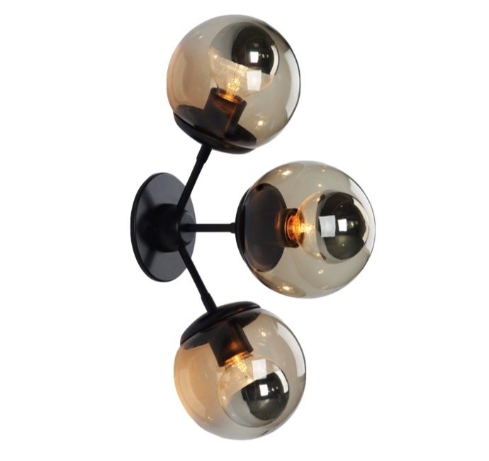 бра Modo Sconce 3 Globes Черный бра Modo Sconce 3 Globes Черный в Костроме | Loft Concept