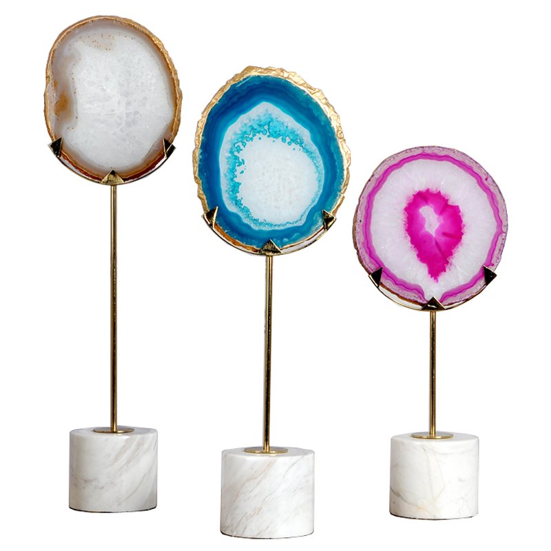 Статуэтка Agate design Stat Белый Мульти Статуэтка Agate design Stat Белый Мульти в Костроме | Loft Concept