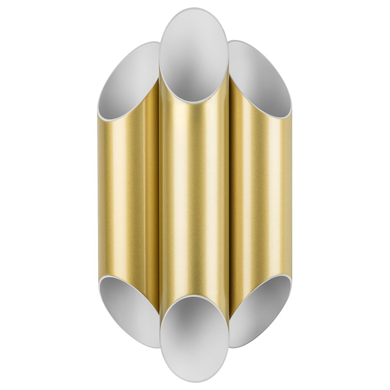 Бра Garbi Trio Gold Pipe Organ Sconce Золотой Белый Бра Garbi Trio Gold Pipe Organ Sconce Золотой Белый в Костроме | Loft Concept