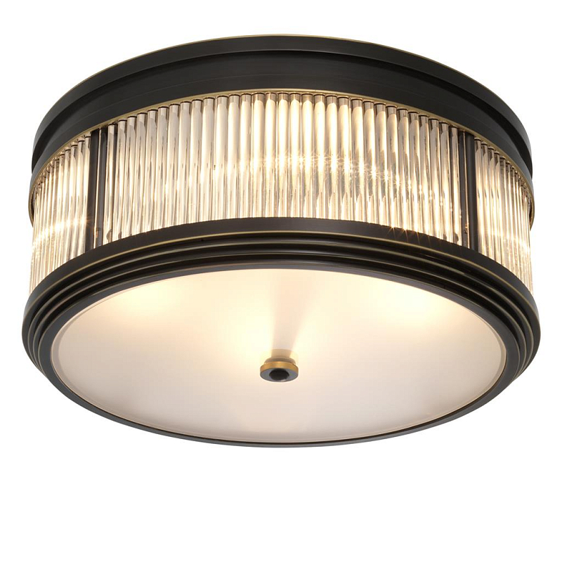 Потолочный светильник Темная бронза Dark bronze Disk Ceiling Lamp Темная бронза Прозрачное Стекло Потолочный светильник Темная бронза Dark bronze Disk Ceiling Lamp Темная бронза Прозрачное Стекло в Костроме | Loft Concept