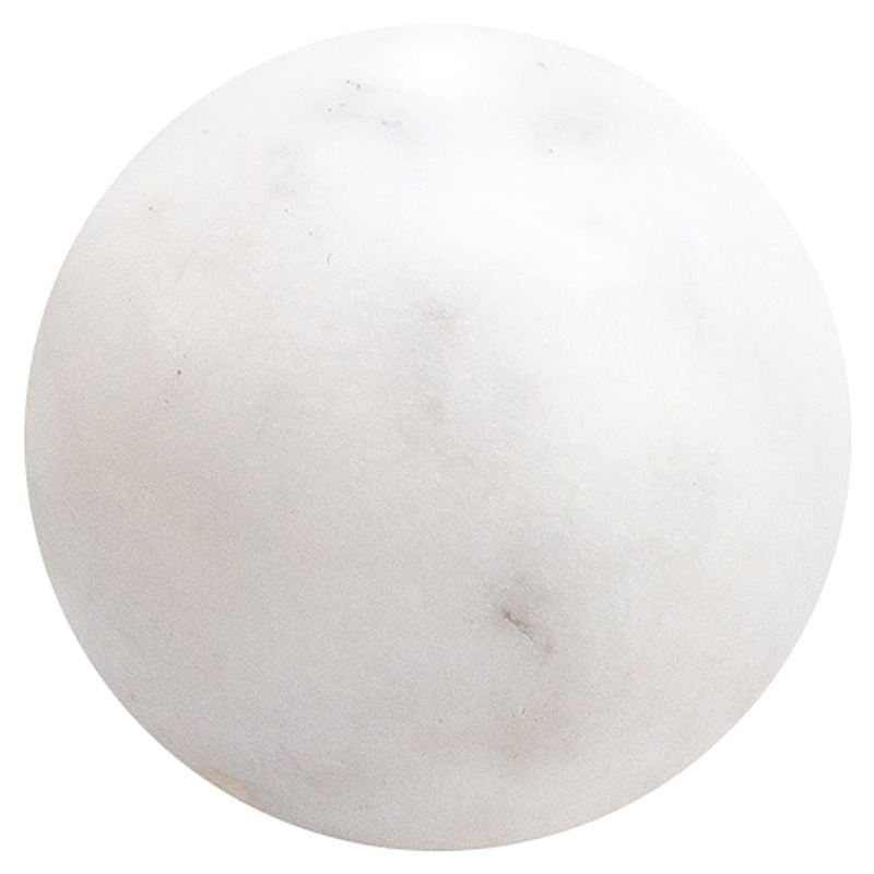 Шар декоративный из натурального камня Мрамор Белый Natural Stone Spheres Белый Мрамор Bianco Шар декоративный из натурального камня Мрамор Белый Natural Stone Spheres Белый Мрамор Bianco в Костроме | Loft Concept