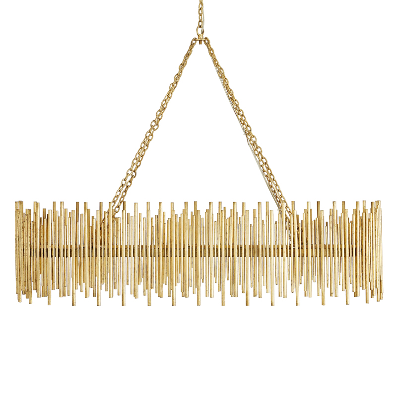 Люстра Arteriors PRESCOTT OVAL CHANDELIER Золотой Люстра Arteriors PRESCOTT OVAL CHANDELIER Золотой в Костроме | Loft Concept
