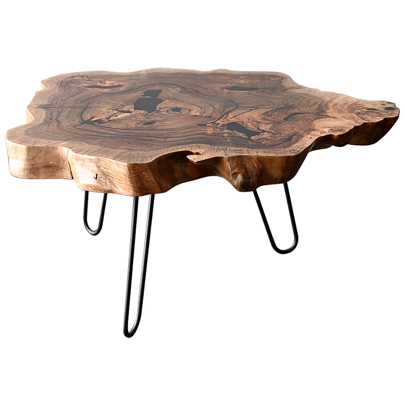 Кофейный стол Rohan Industrial Metal Rust Coffee Table Коричневый Черный Кофейный стол Rohan Industrial Metal Rust Coffee Table Коричневый Черный в Костроме | Loft Concept