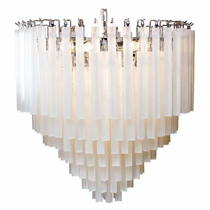 Люстра Odeon Chandelier Round Milk Хром Молочный Люстра Odeon Chandelier Round Milk Хром Молочный в Костроме | Loft Concept