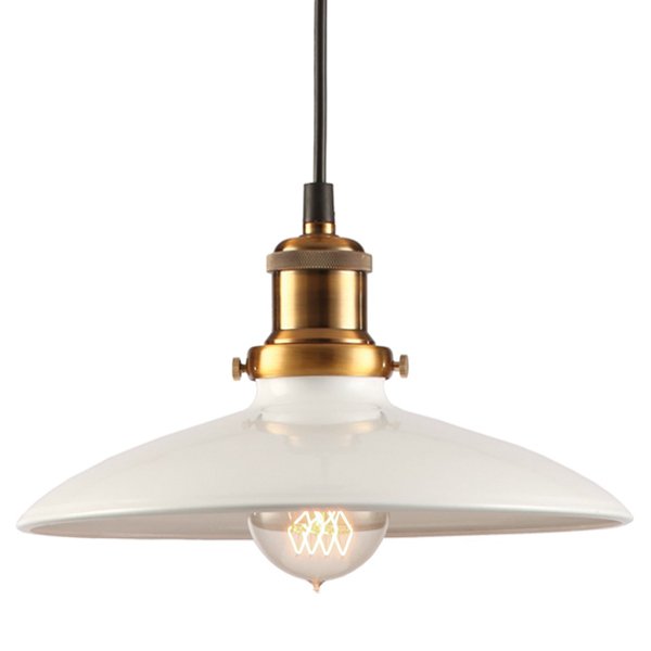 Подвесной светильник Loft Industrial White Bronze Бронза Белый Подвесной светильник Loft Industrial White Bronze Бронза Белый в Костроме | Loft Concept