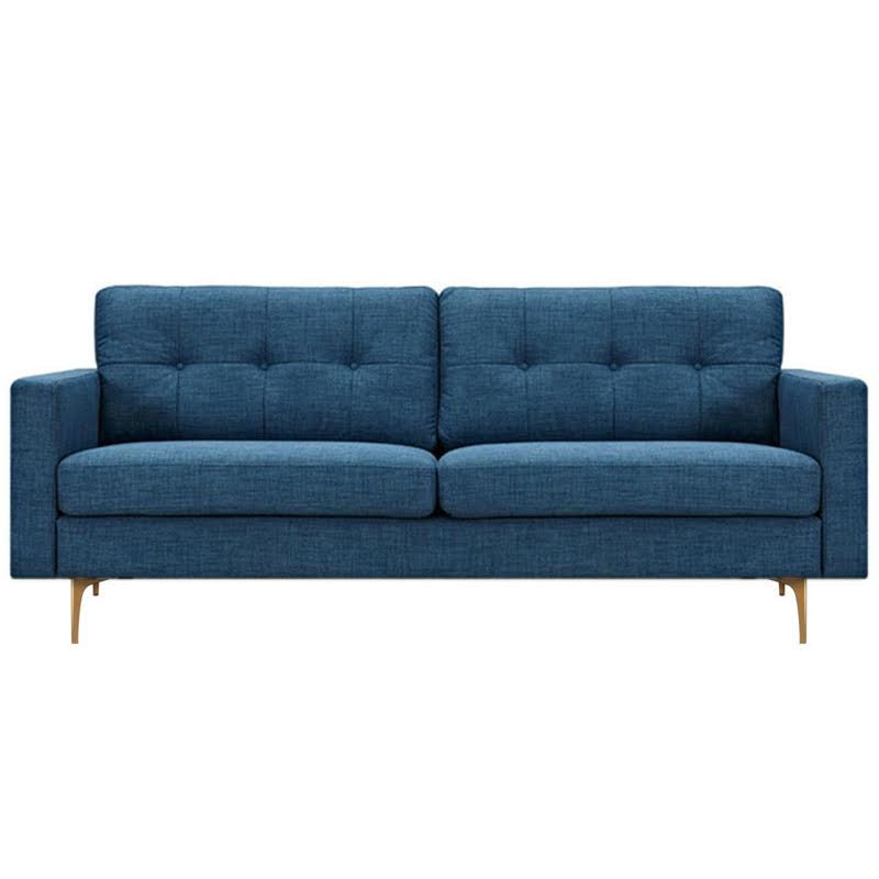 Диван Stone Blue Greta Sofa Диван синий лен Синий Диван Stone Blue Greta Sofa Диван синий лен Синий в Костроме | Loft Concept