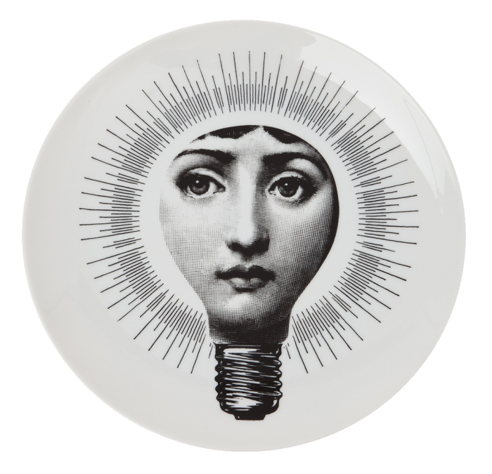 Декоративная тарелка Fornasetti 083 Черный Декоративная тарелка Fornasetti 083 Черный в Костроме | Loft Concept