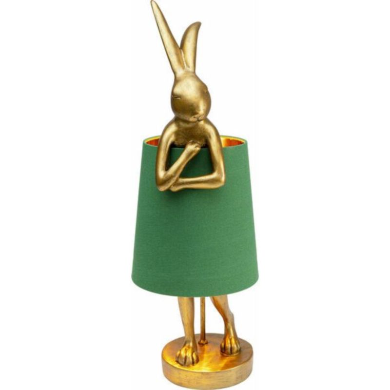 Настольная лампа Golden Hare/ green lampshade Золотой Зеленый в Костроме | Loft Concept 