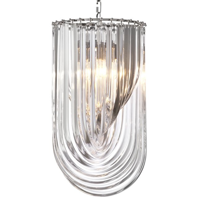 Люстра Chandelier Murano Clear 35 Прозрачный (Transparent) Никель Люстра Chandelier Murano Clear 35 Прозрачный (Transparent) Никель в Костроме | Loft Concept
