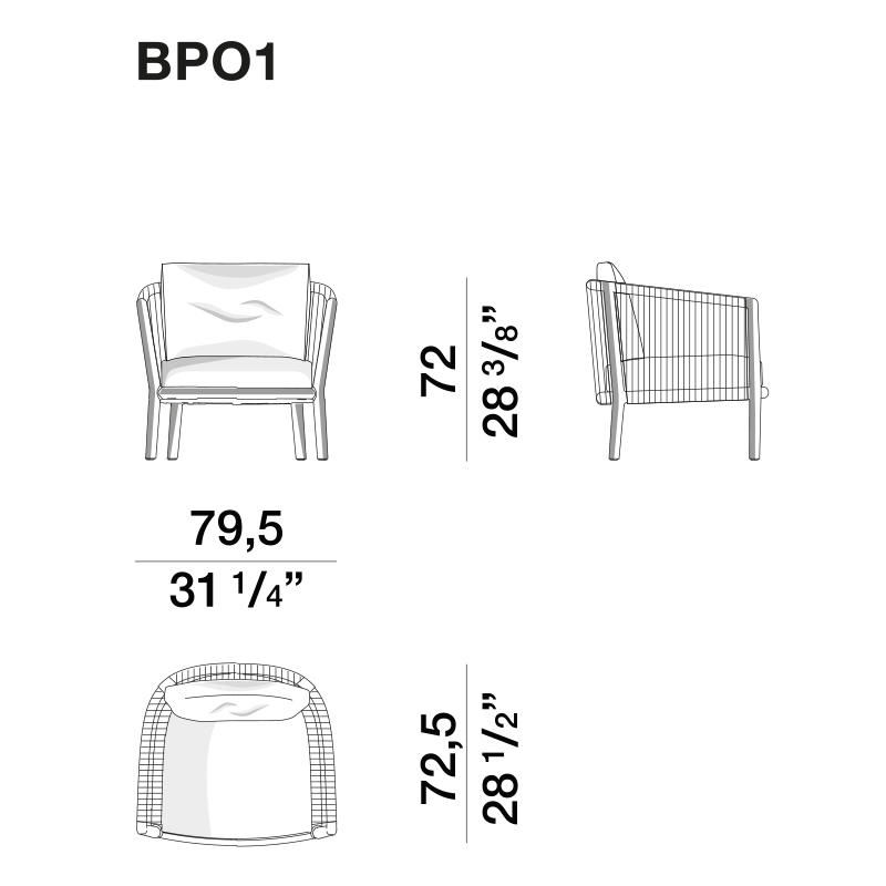 Дизайнерское уличное кресло из массива дерева с веревочной спинкой BOBOLI Armchair Дизайнерское уличное кресло из массива дерева с веревочной спинкой BOBOLI Armchair в Костроме