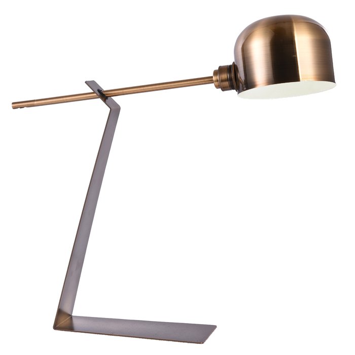 Рабочая лампа Brass Loft Table Lamp II Латунь Рабочая лампа Brass Loft Table Lamp II Латунь в Костроме | Loft Concept