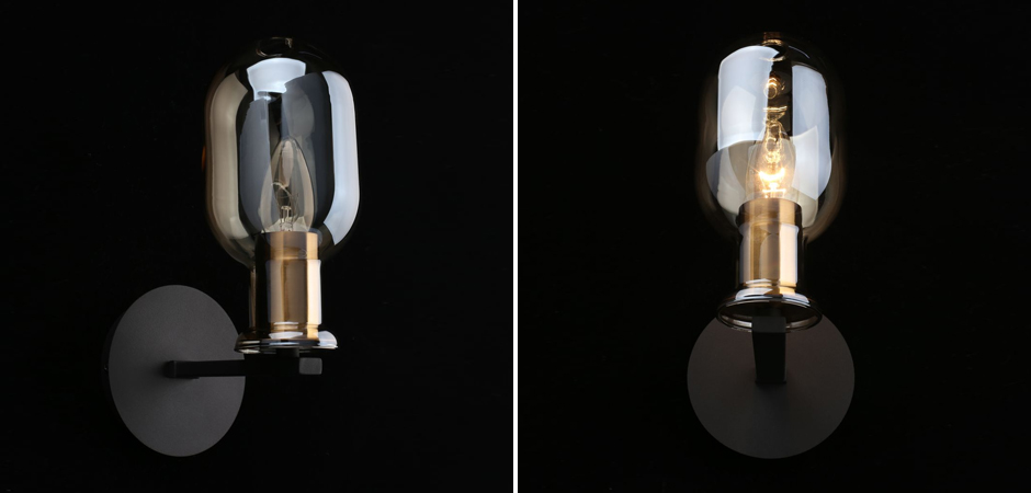 Бра c овальным плафоном Champagne Glass Бра c овальным плафоном Champagne Glass - Loft-Concept в Костроме