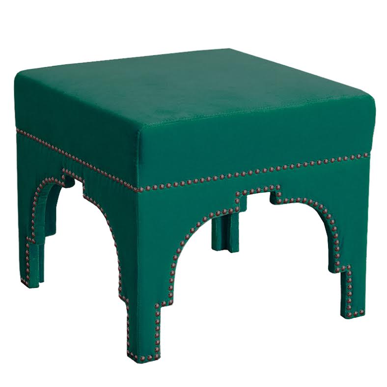 Raelynn Velvet Ottoman Изумрудный Raelynn Velvet Ottoman Изумрудный в Костроме | Loft Concept