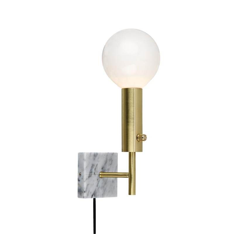 Бра Marble Top Brass Латунь Белый Бра Marble Top Brass Латунь Белый в Костроме | Loft Concept