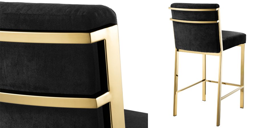 Полубарный стул Eichholtz Counter Stool Scott Gold Полубарный стул Eichholtz Counter Stool Scott Gold - Loft-Concept в Костроме
