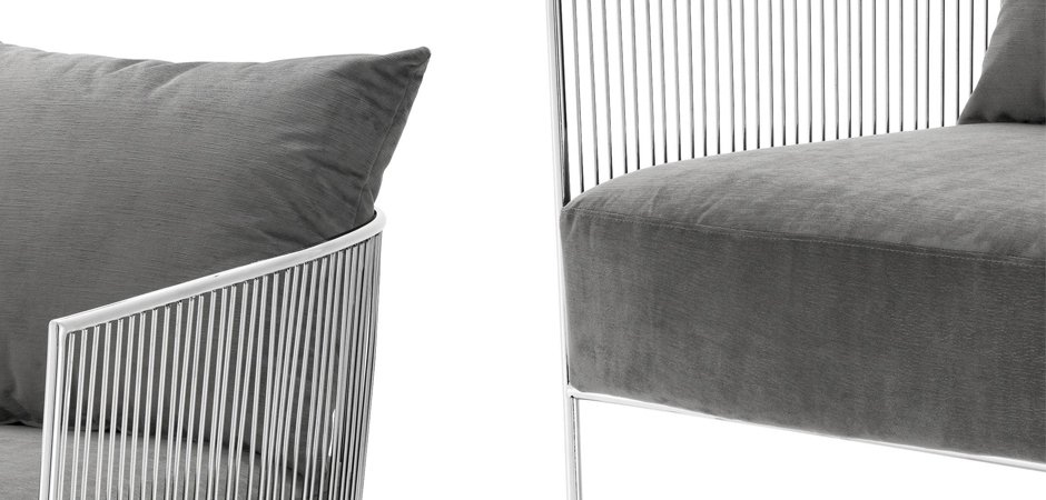 Кресло Eichholtz Chair Knox Stainless Steel Кресло Eichholtz Chair Knox Stainless Steel - Loft-Concept в Костроме