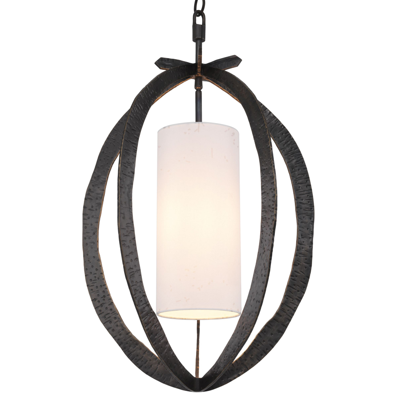 Подвесной светильник Eichholtz Chandelier Luciano bronze Темная бронза Белый Подвесной светильник Eichholtz Chandelier Luciano bronze Темная бронза Белый в Костроме | Loft Concept