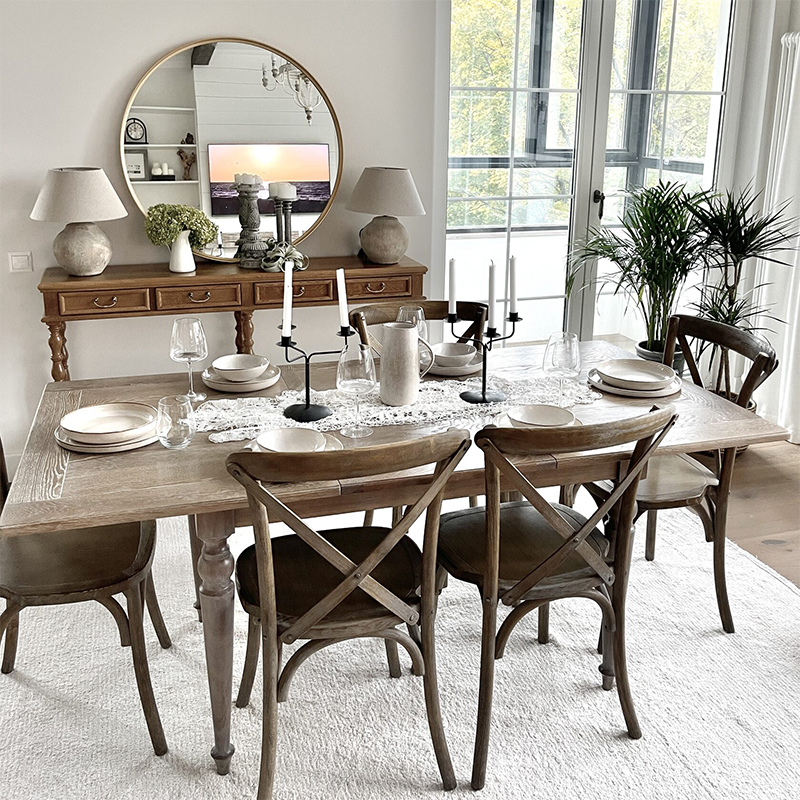 Обеденный стол Noemi Dinner Table Древесина Обеденный стол Noemi Dinner Table Древесина в Костроме | Loft Concept