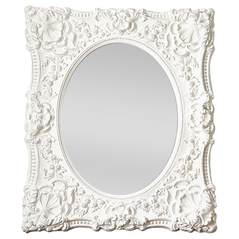 Зеркало Olivares Mirror Белый винтажная патина Зеркало Olivares Mirror Белый винтажная патина в Костроме | Loft Concept