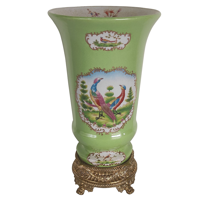 Ваза Gabino Green Vase Бронза Мульти Зеленый Ваза Gabino Green Vase Бронза Мульти Зеленый в Костроме | Loft Concept