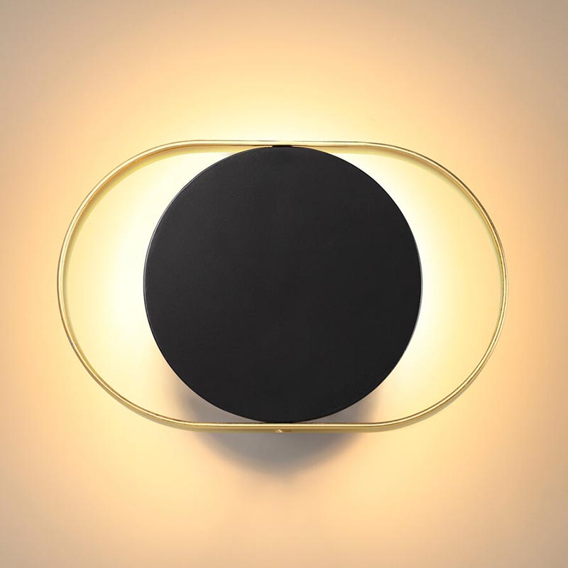 Бра Globo Ocular Sconce Oval Black Золотой Черный Бра Globo Ocular Sconce Oval Black Золотой Черный в Костроме | Loft Concept