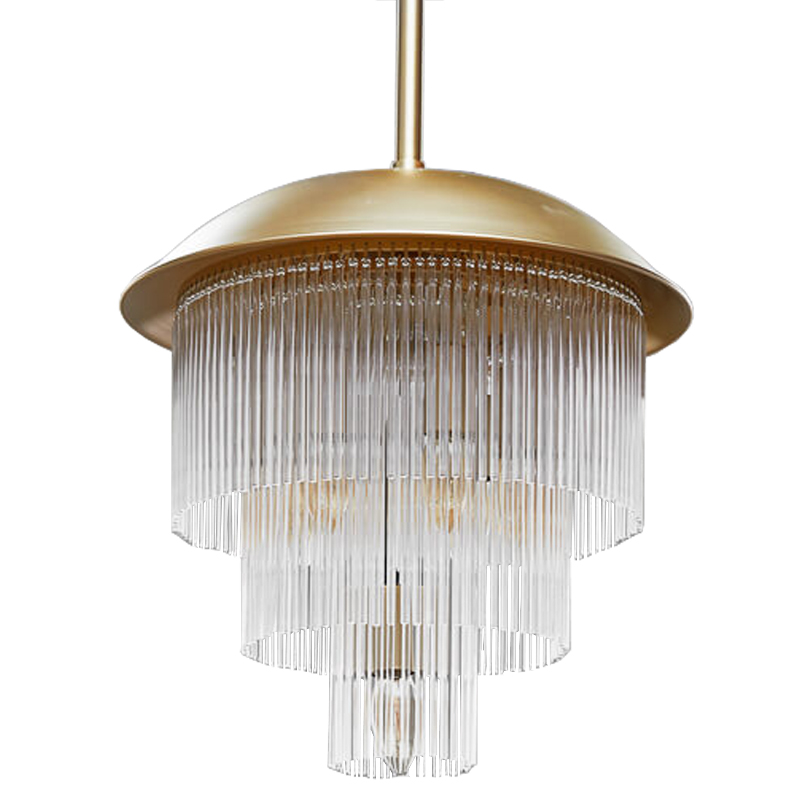 Люстра Fleming Chandeliers Золотой Прозрачный Люстра Fleming Chandeliers Золотой Прозрачный в Костроме | Loft Concept