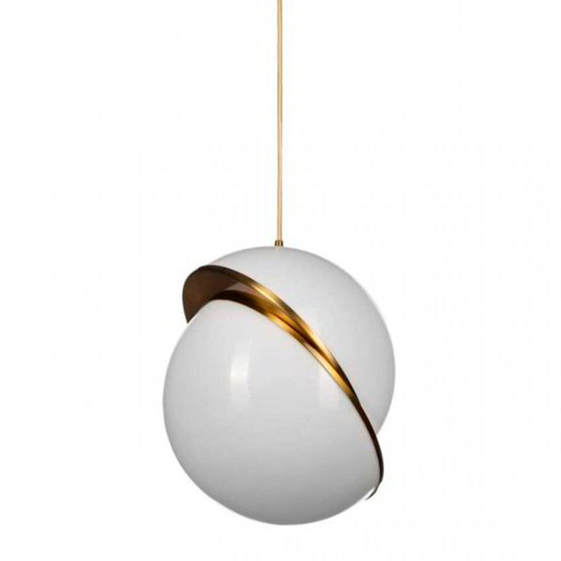 Подвесной Светильник Crescent Celling Lee Broom D 30 см Золотой Белый Подвесной Светильник Crescent Celling Lee Broom D 30 см Золотой Белый в Костроме | Loft Concept