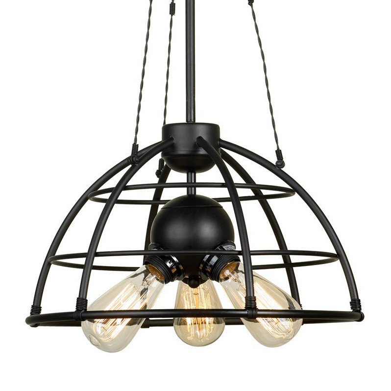 Подвесной светильник Cage Top Pendant Черный Подвесной светильник Cage Top Pendant Черный в Костроме | Loft Concept