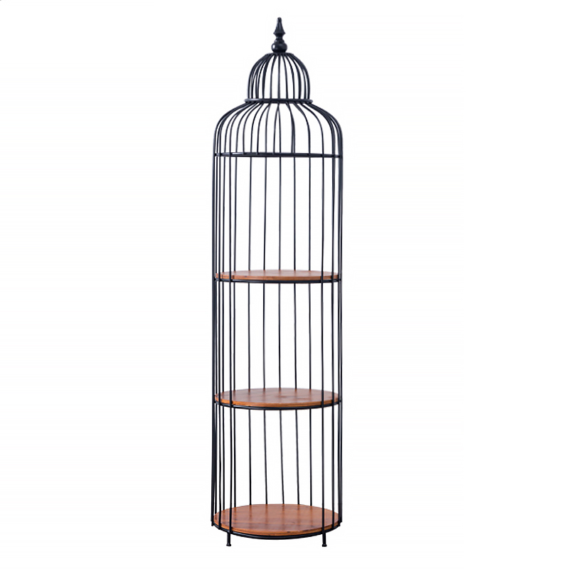 Стеллаж High Cage Rack Коричневый Черный Стеллаж High Cage Rack Коричневый Черный в Костроме | Loft Concept
