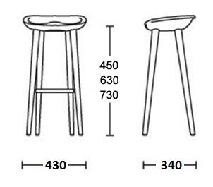 Барный стул Craig Bassam Tractor Counter Stool Барный стул Craig Bassam Tractor Counter Stool в Костроме