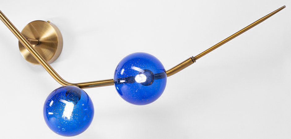 Бра Cherry FLUSH MOUNT Wall Lamp blue - фото №3