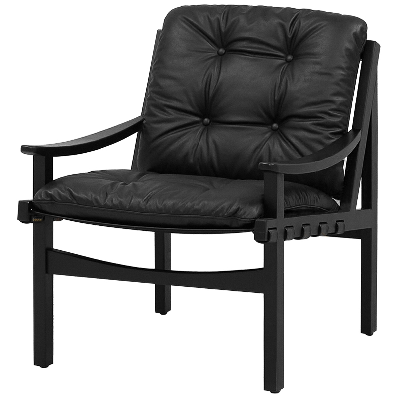 Кресло Bonfils Armchair Черный Золотой Кресло Bonfils Armchair Черный Золотой в Костроме | Loft Concept