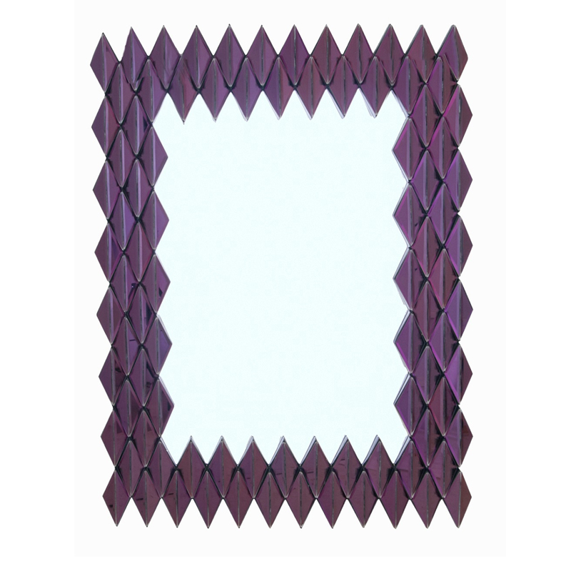 Зеркало Purple Rhombuses Mirror Фиолетовый Зеркало Purple Rhombuses Mirror Фиолетовый в Костроме | Loft Concept
