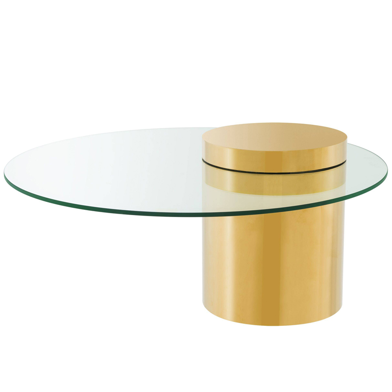 Кофейный стол Eichholtz Coffee Table Equilibre Глянцевое золото Прозрачный Кофейный стол Eichholtz Coffee Table Equilibre Глянцевое золото Прозрачный в Костроме | Loft Concept