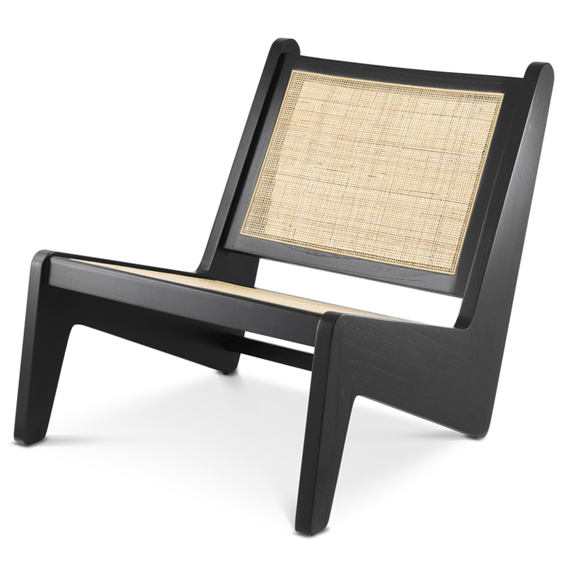 Кресло Eichholtz Chair Aubin black Черный Бежевый Кресло Eichholtz Chair Aubin black Черный Бежевый в Костроме | Loft Concept