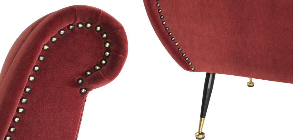 Кресло Eichholtz Chair Giardino Wine Red Кресло Eichholtz Chair Giardino Wine Red - Loft-Concept в Костроме