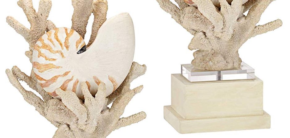 Nautilus Shell and White Coral Table Lamp Nautilus Shell and White Coral Table Lamp - Loft-Concept в Костроме