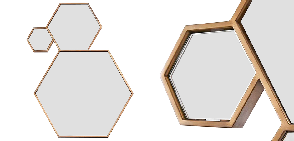 Зеркало Hexagons Mirror Зеркало Hexagons Mirror - Loft-Concept в Костроме
