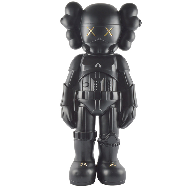 Статуэтка KAWS Black Soldier Gold X Черный Золотой Статуэтка KAWS Black Soldier Gold X Черный Золотой в Костроме | Loft Concept