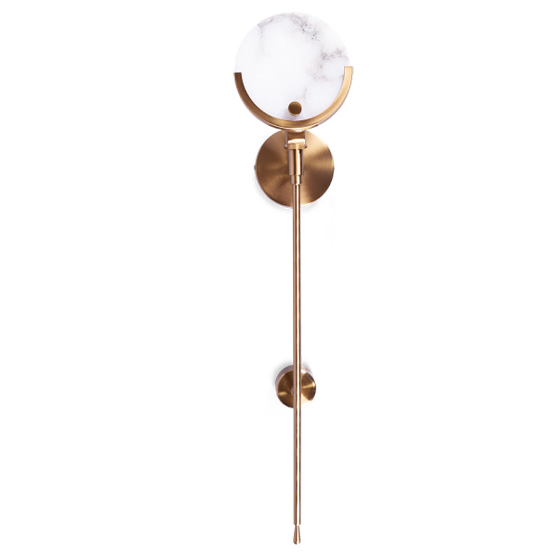 Бра Levanzo Sconce Золотой Белое матовое стекло Бра Levanzo Sconce Золотой Белое матовое стекло в Костроме | Loft Concept