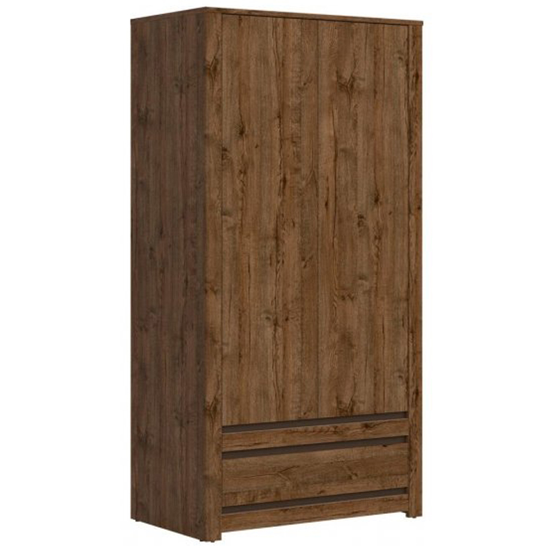 Шкаф Helga Wardrobe две двери Дуб темный Шкаф Helga Wardrobe две двери Дуб темный в Костроме | Loft Concept